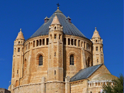 Foto: Blick auf die Dormitio-Basilika