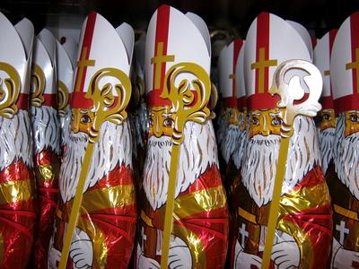 Nikolaus-Figuren aus Schokolade