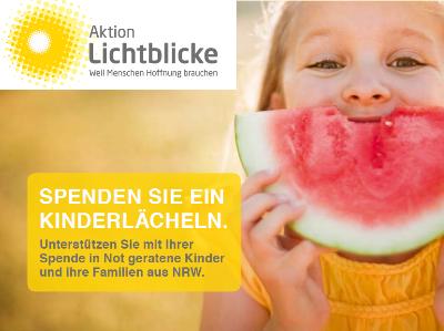 Spendenaufruf der Aktion Lichtblicke