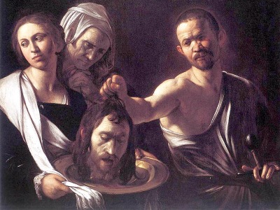 Gemälde von Caravaggio mit dem Titel 'Salome mit dem Kopf Johannes’ des Täufers'