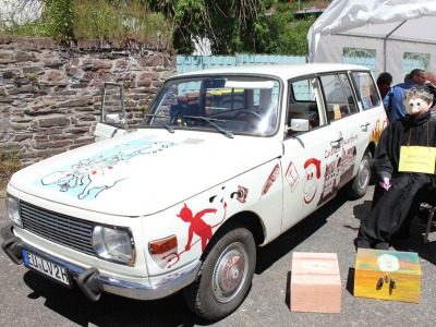 DDR-Oldtimer: ein Wartburg 'Tourist' Baujahr 1976