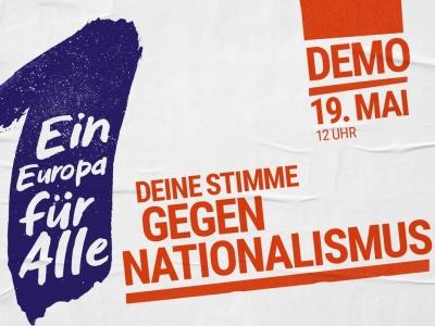 Plakat mit Aufruf zur Demo am 19. Mai 2019