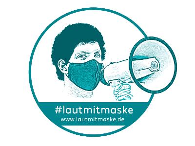 Logo der Aktion LautmitMaske.de