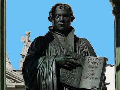 Büste von Reformator Martin Luther