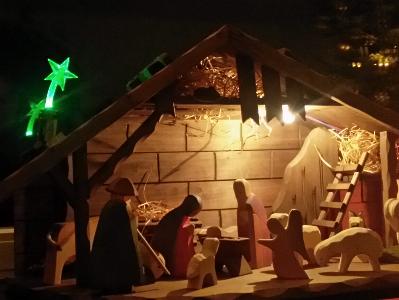 Ostheimer Weihnachtskrippe aus Holz