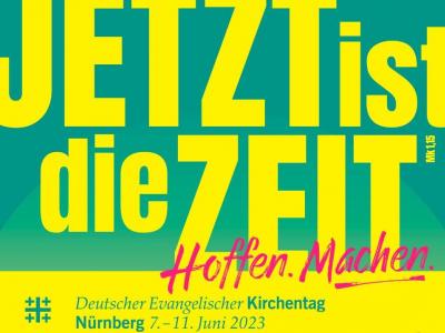 Mottoplakat für den Deutschen Evangelischen Kirchentag 2023