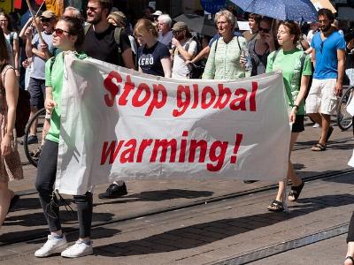 Protestierende bei einer Klimaschutz-Demo